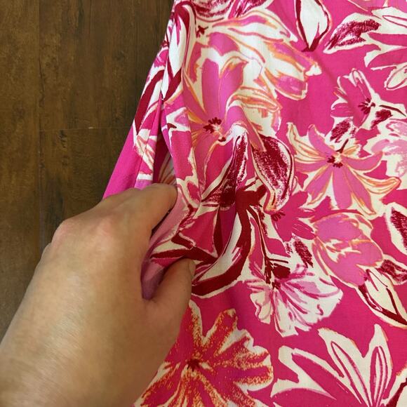 PETAL + PUP Nyla Dress Pink Floral Halter Neck A-Line Summer Beach - Picture 6 of 11